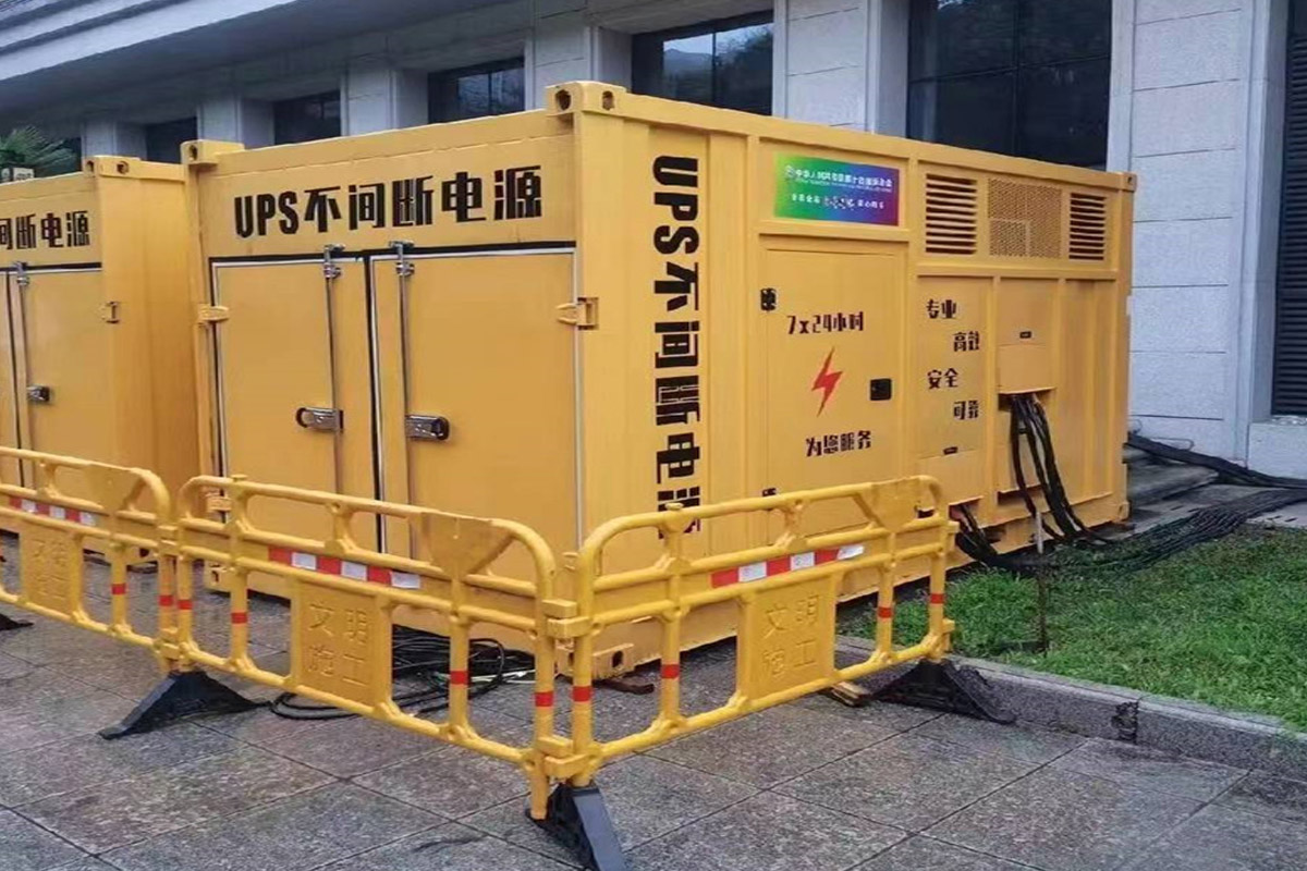 平房发电机租赁施工现场